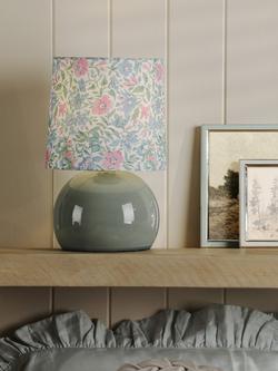 Laura Ashley Sherston Table Lamp, Blue - view 2, Blue Mid