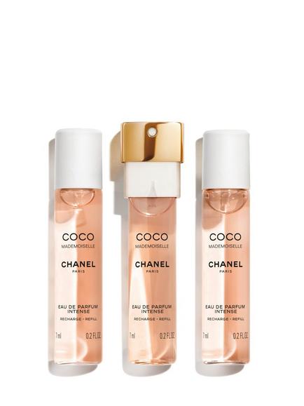 CHANEL Coco Mademoiselle Eau de Parfum Intense Twist and Spray Refill, 3 x 7ml, 