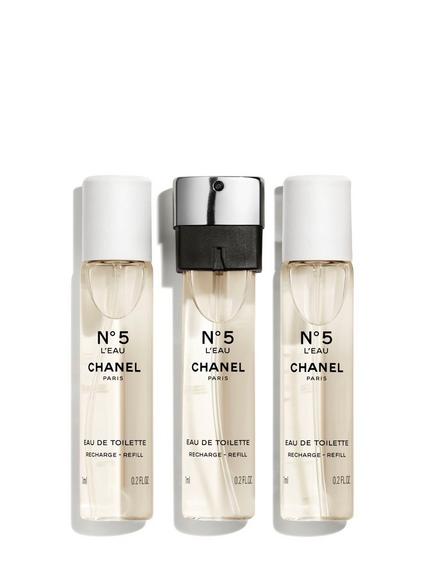 CHANEL N°5 L'EAU Eau de Toilette Twist and Spray Refill, 3 x 7ml, 
