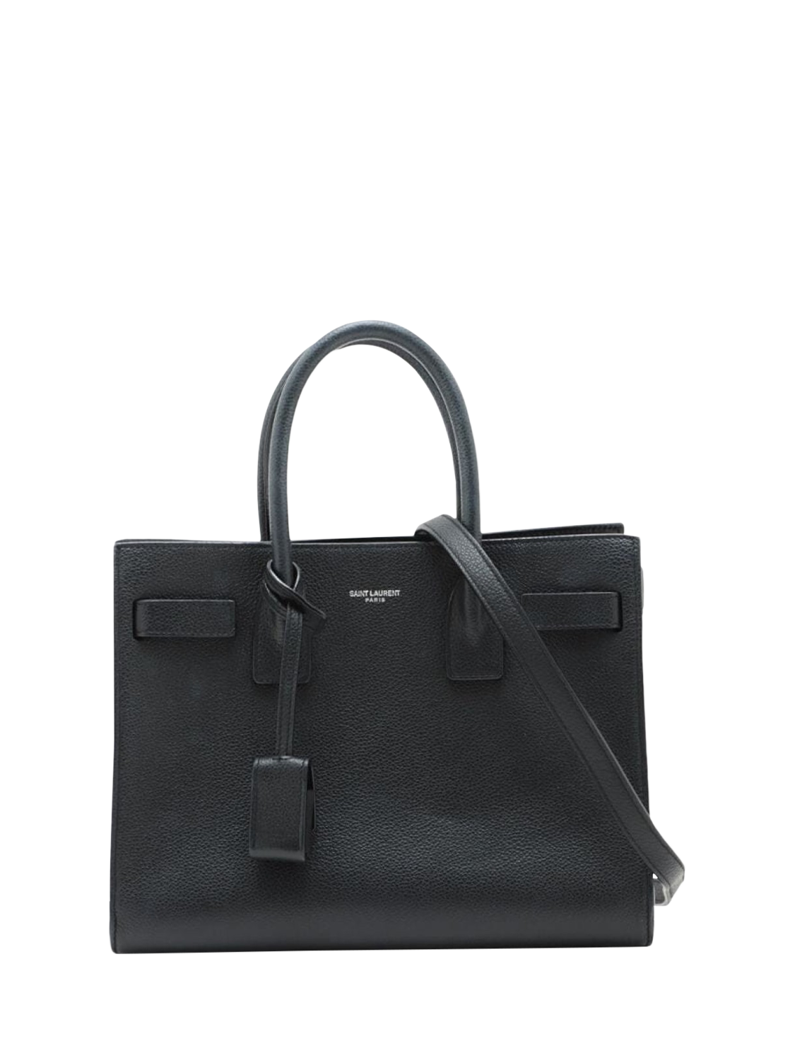 Pre-loved SAINT LAURENT Baby Sac De Jour 2Way Leather Shoulder Bag, Black