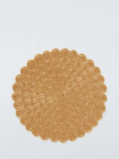 John Lewis Scallop Beaded Placemat, Gold