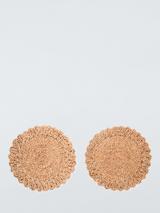 John Lewis Braided Jute Placemat, Set of 2, Natural