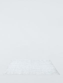 John Lewis Metallic Stripe Cotton Blend Placemat, Set of 2, Silver - view 2, 