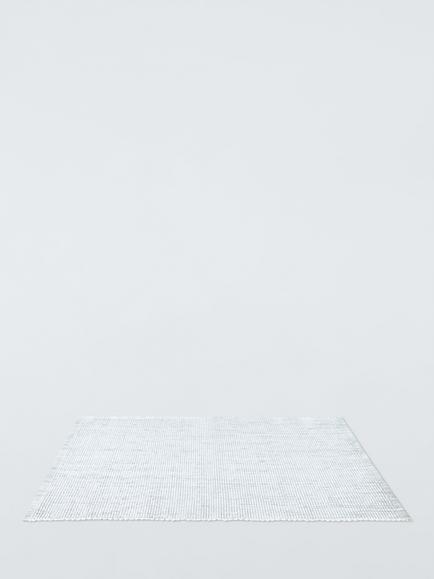 John Lewis Metallic Stripe Cotton Blend Placemat, Set of 2, Silver - view 2, 