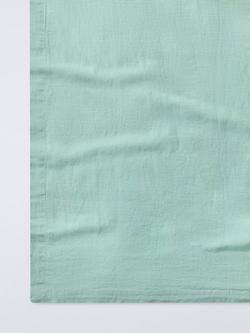 John Lewis Rectangular Cotton Linen Blend Tablecloth, 250 x 160cm, Sage - view 2, Sage