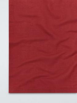 John Lewis Rectangular Cotton Linen Blend Tablecloth, Red - view 2, Red