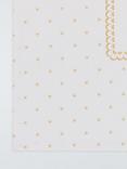 John Lewis Scallop Border Rectangular Cotton Tablecloth, 180 x 140cm, Gold