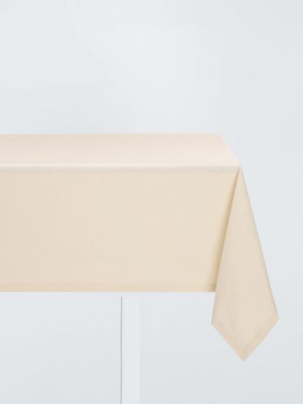 John Lewis Metallic Stripe Rectangular Cotton Blend Tablecloth, 160 x 320cm, Gold, Gold