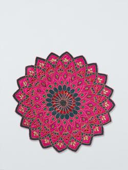 John Lewis Diwali Beaded Table Centerpiece, 61cm, Red/Multi - view 2, Red