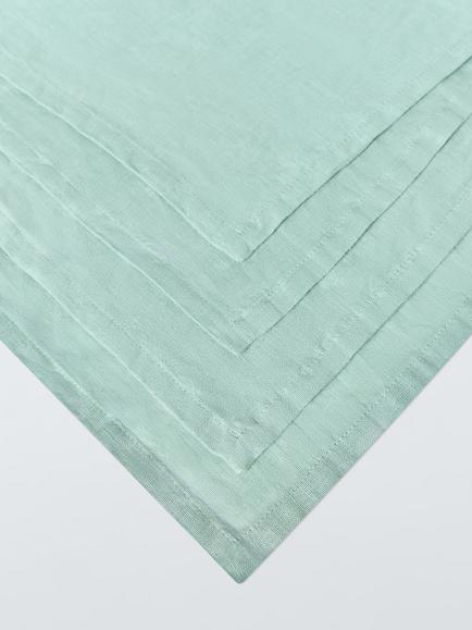 John Lewis Cotton Linen Blend Napkins, Set of 4, Sage - view 2, Sage