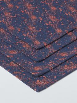 John Lewis Splatter Print Cotton Napkins, Set of 4, Night Sky - view 2, Multi
