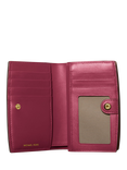 Michael Kors Bryant Leather Snap Front Wallet, Mulberry