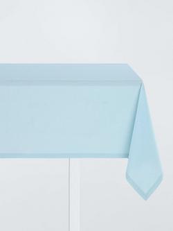 John Lewis Rectangular Cotton Tablecloth, Frost Blue, Frost Blue