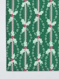 John Lewis Holly Print Cotton Table Runner, 250cm, Green