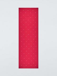 John Lewis Scattered Star Cotton Table Runner, 250cm, Red