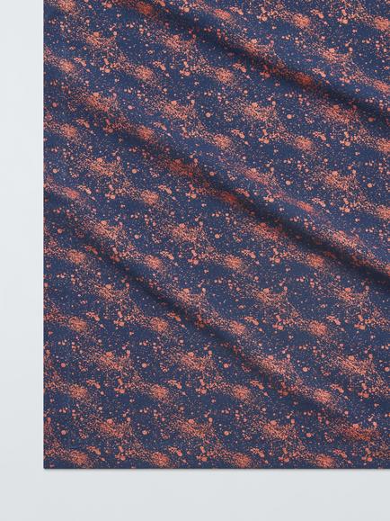 John Lewis Splatter Print Cotton Table Runner, 250cm, Night Sky - view 2, Multi
