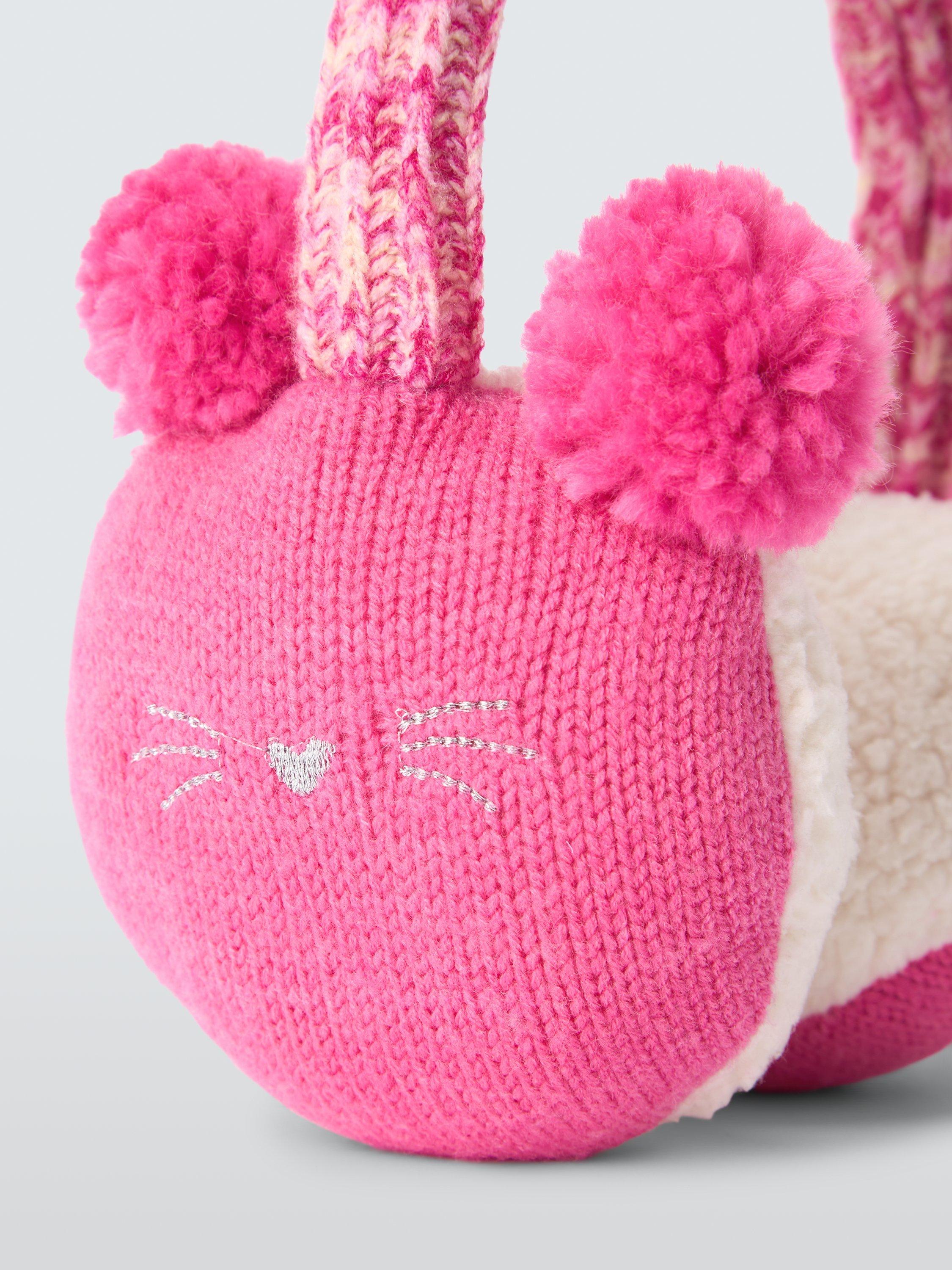 Product image 3 of 5, which shows John Lewis Kids' Cat Earmuffs, Pink