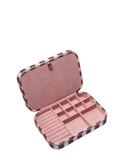 Daisy London Polly Newman Mulberry Striped Jewellery Case, Pink, Pink
