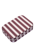 Daisy London Polly Sayer Mulberry Striped Jewellery Case, Pink