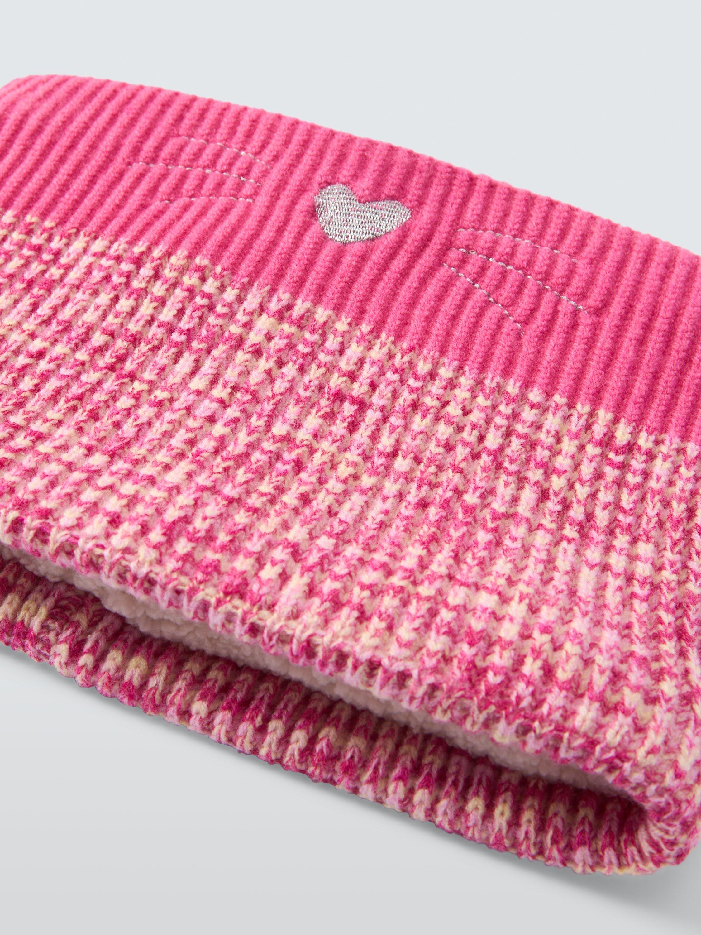 Product image 3 of 5, which shows John Lewis Kids' Cat Snood, Pink