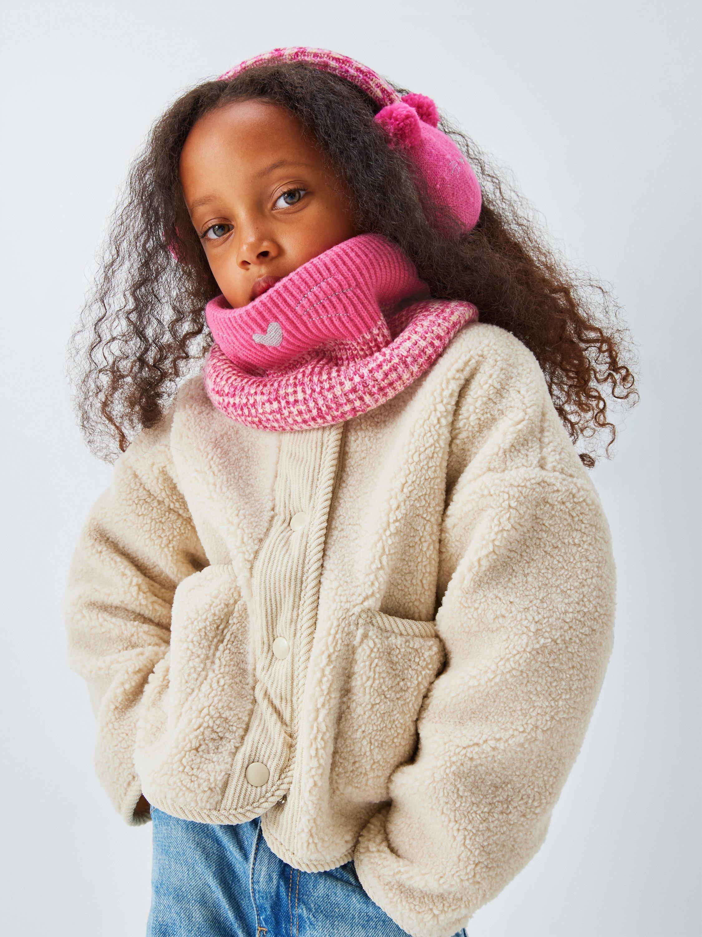Product image 4 of 5, which shows John Lewis Kids' Cat Snood, Pink