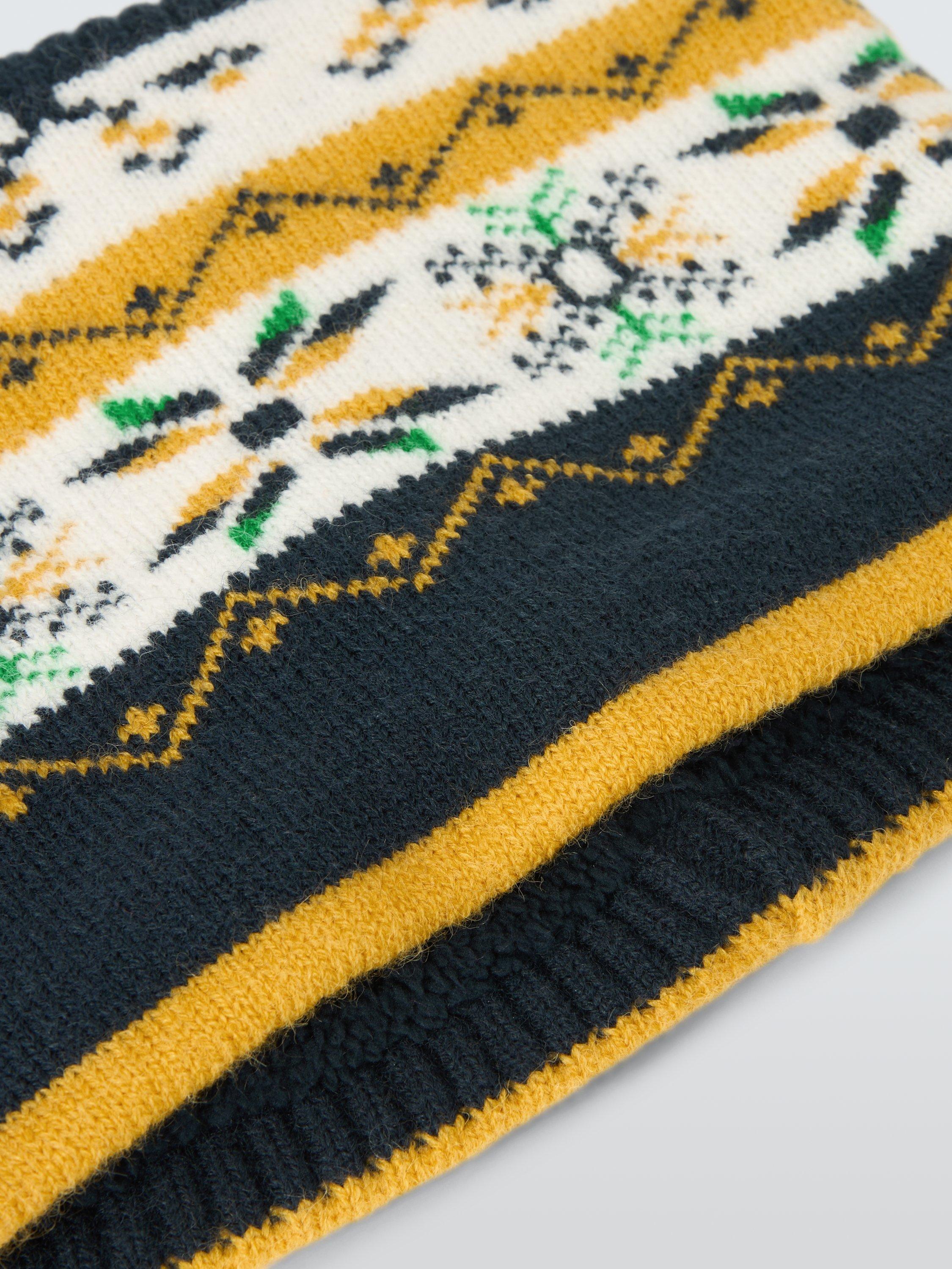 Product image 3 of 5, which shows John Lewis Kids' Fairisle Snood, Yellow Multi