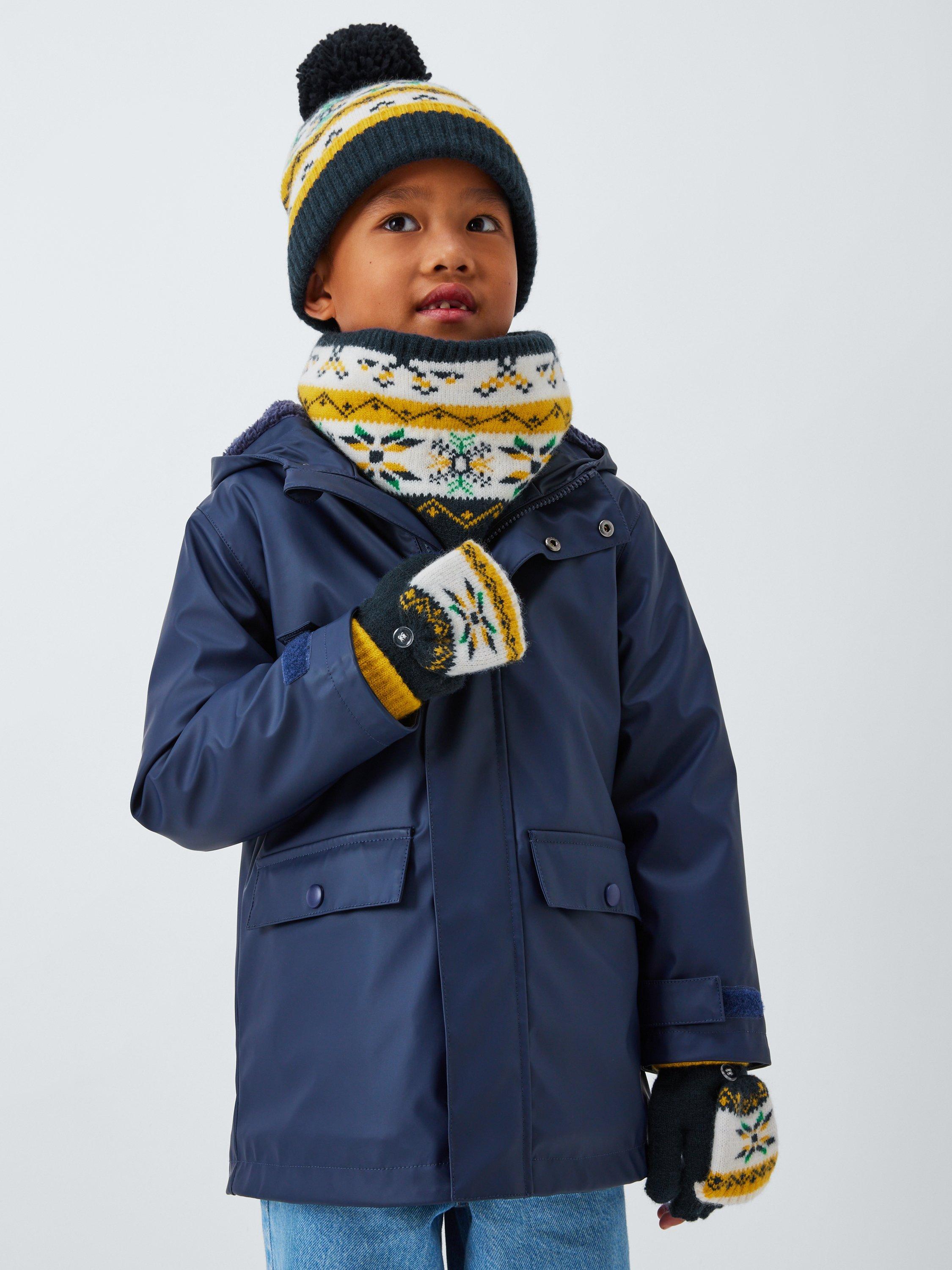 Product image 4 of 5, which shows John Lewis Kids' Fairisle Snood, Yellow Multi
