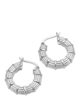 Daisy London Textured Hoop Earrings