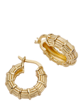 Daisy London Apollo Textured Hoop Earrings
