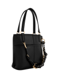 CHARLES & KEITH Addison Tote Bag, Cream, Black
