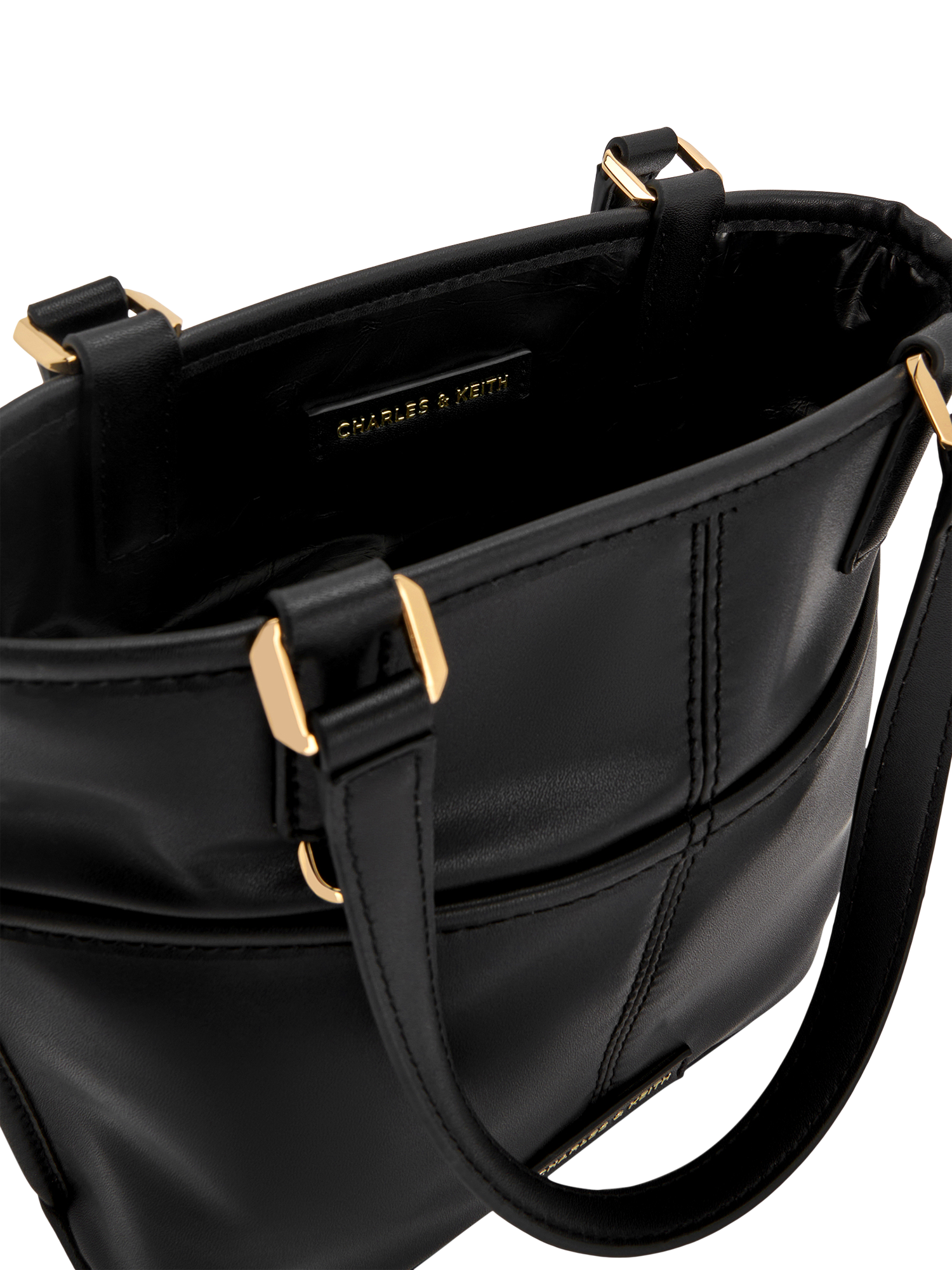 Product image 6 of 6, which shows CHARLES & KEITH Addison Tote Bag, Black