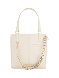 CHARLES & KEITH Addison Tote Bag, Cream
