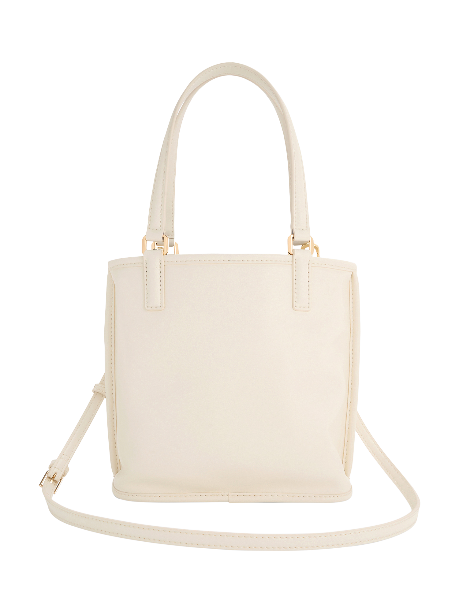 Product image 4 of 7, which shows CHARLES & KEITH Addison Tote Bag, Cream