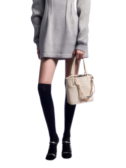 CHARLES & KEITH Addison Tote Bag, Cream - view 2, Cream