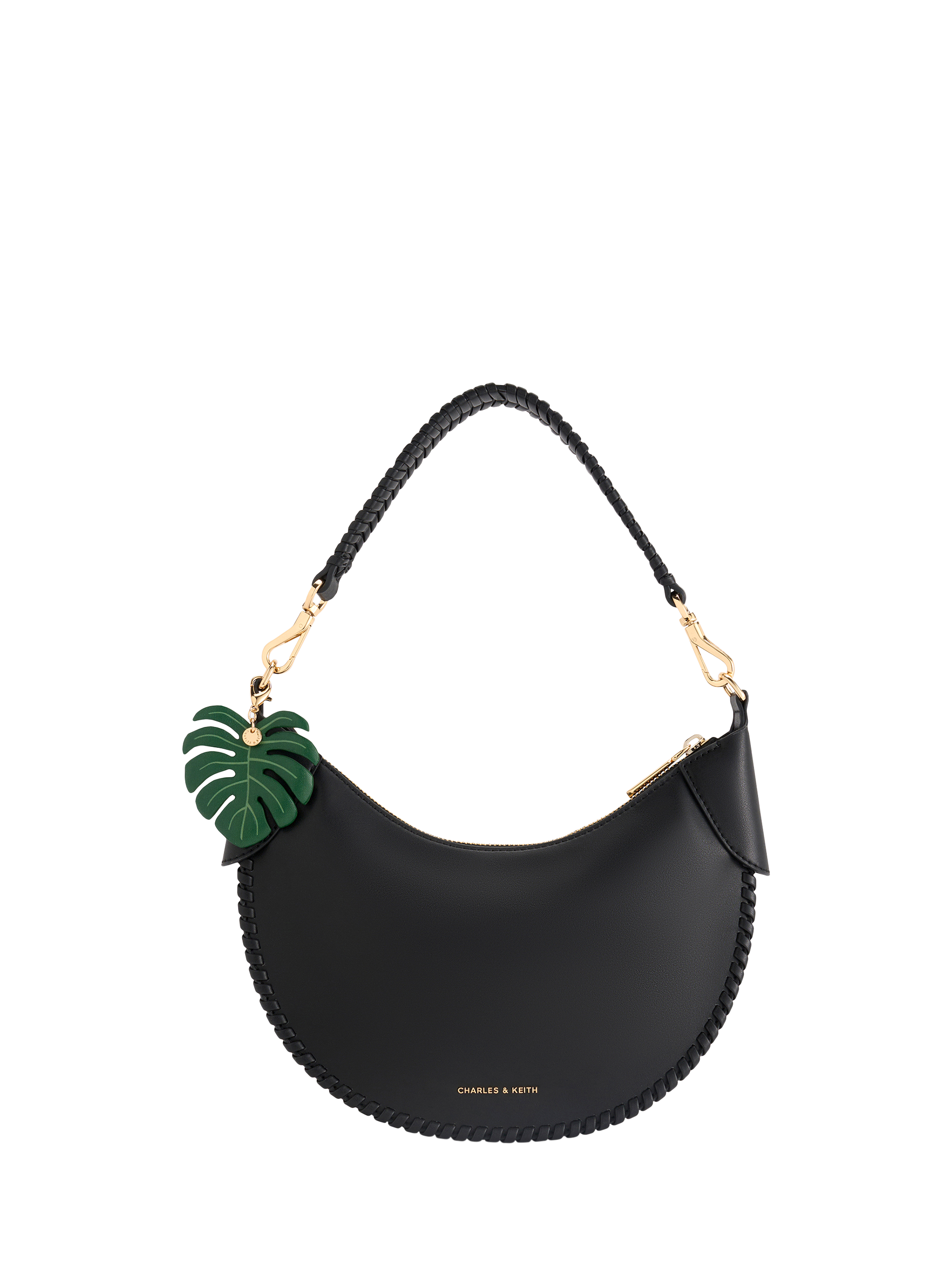 CHARLES & KEITH Blume Hobo Bag, Black