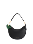 CHARLES & KEITH Blume Hobo Bag, Cream, Black