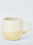 John Lewis Dipped Glaze Stoneware Mug, 420ml, Yellow