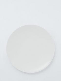 John Lewis + Queensberry Hunt Concave Bone China Dinner Plate, 28.2cm, White, 