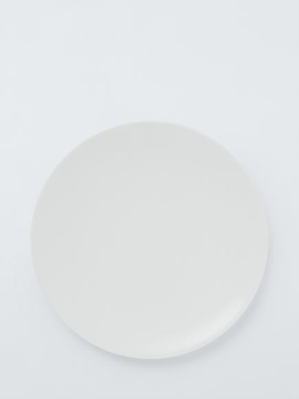 John Lewis + Queensberry Hunt Concave Bone China Dinner Plate, 28.2cm, White, 
