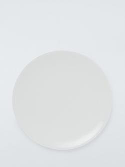 John Lewis + Queensberry Hunt Concave Bone China Side Plate, 23.3cm, White, 