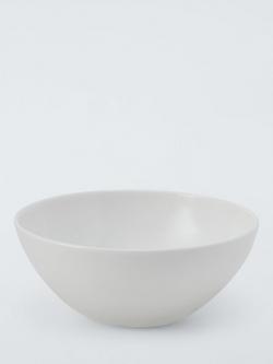 John Lewis + Queensberry Hunt Concave Bone China Cereal Bowl, 16cm, White, 