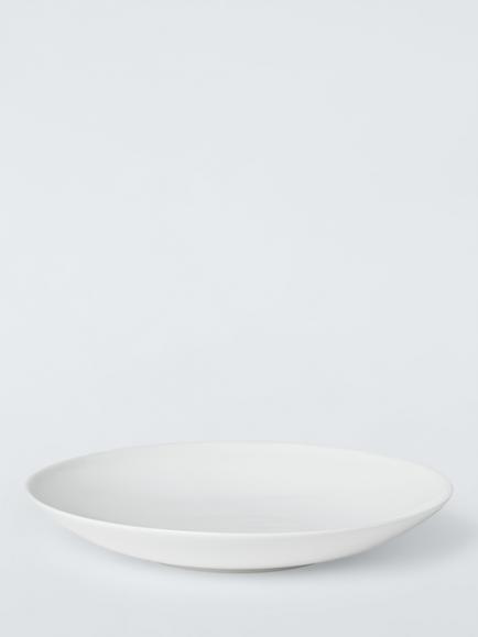 John Lewis + Queensberry Hunt Concave Bone China Pasta Bowl, 25cm, White - view 2, 