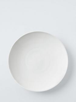 John Lewis + Queensberry Hunt Concave Bone China Pasta Bowl, 25cm, White, 