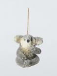 John Lewis Worldly Treasures Koala Sisal Tree Decoration