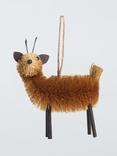 John Lewis Ancient Wonders Sisal Reindeer Tree Decoration