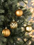John Lewis Shatterproof Baubles, Box of 30, Gold