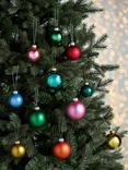 John Lewis Glass Baubles, Box of 42, Multi