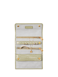 Aspinal of London Travel Jewellery Roll, Pistachio