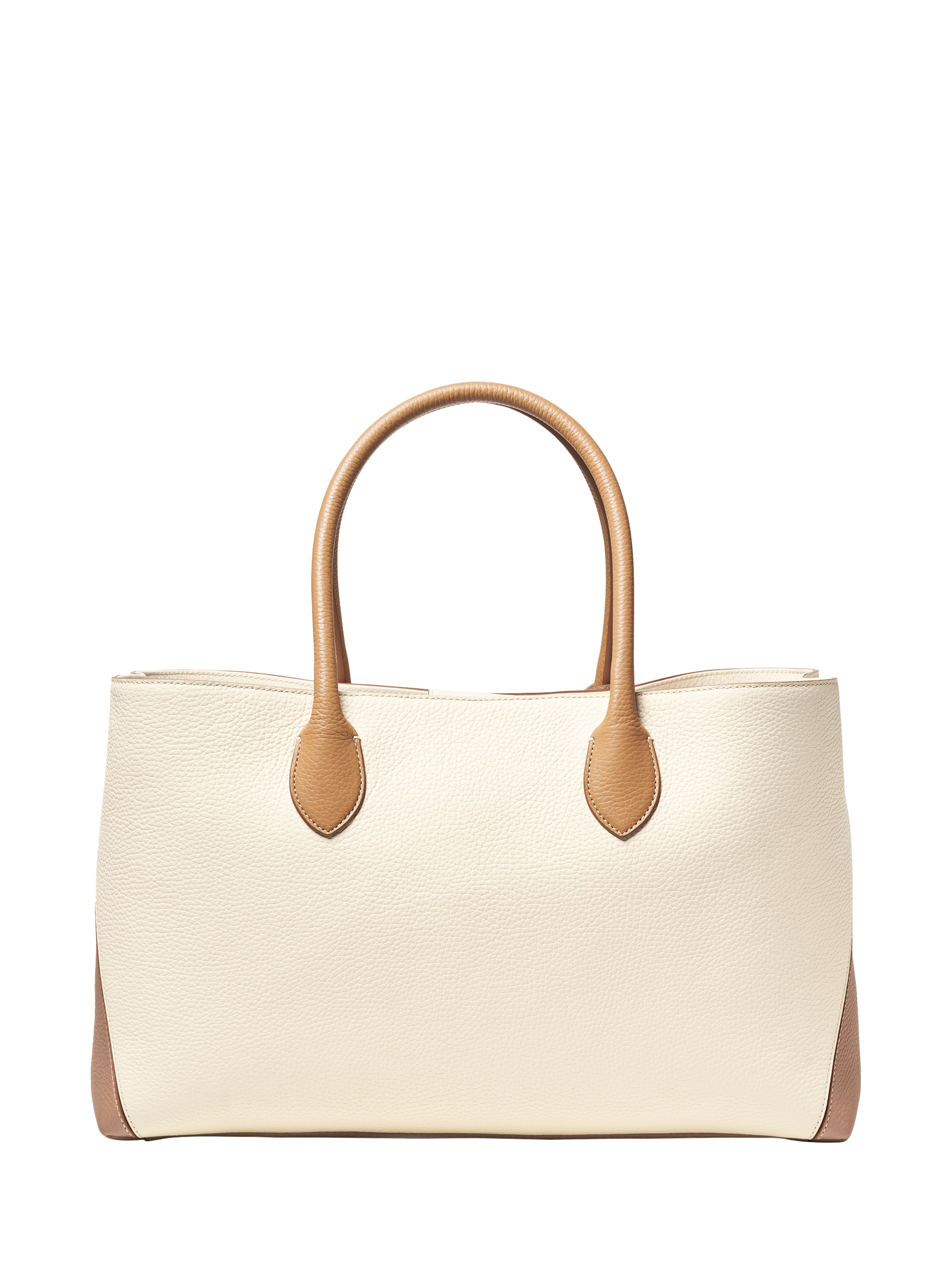 Product image 3 of 4, which shows Aspinal of London London Leather Tote Bag, Taupe