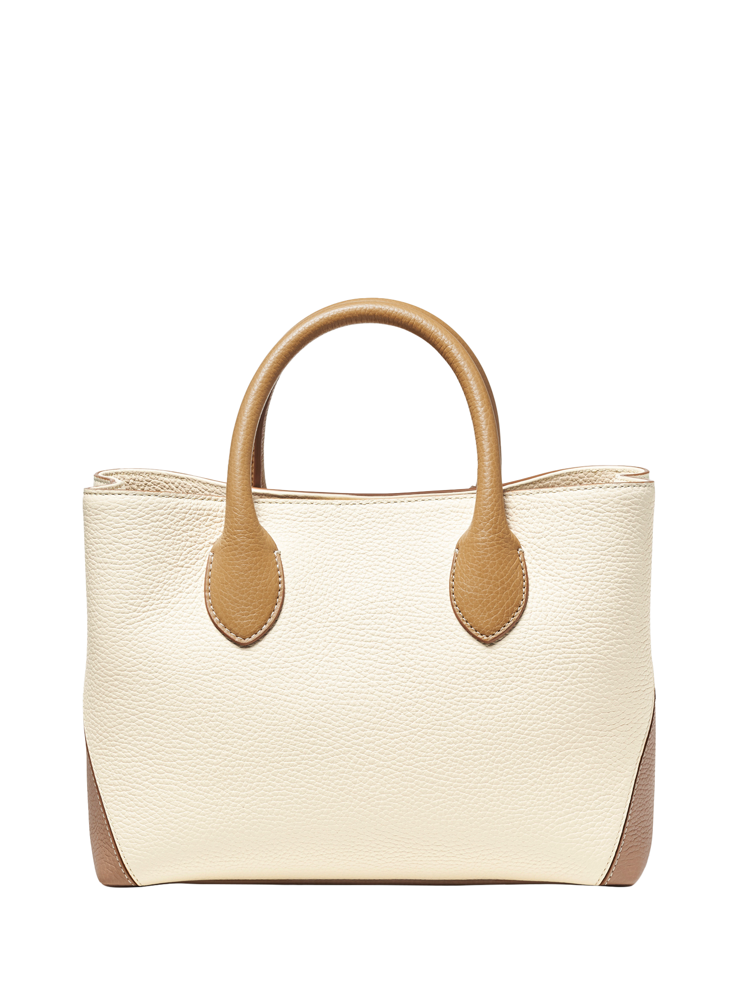 Product image 4 of 5, which shows Aspinal of London Midi London Smooth Leather Tote Bag, Taupe